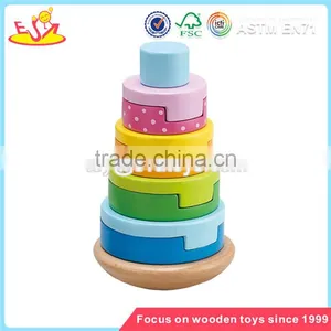 Wholesale Wonderful Toddler Wooden Stacking Toy Bring Fun Baby Wooden Stacking Toy W13D044 thumbnail-5
