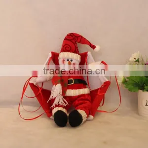 Santa Claus Snowman In Parachute Christmas Tree Hanging Ornament Xmas Decoration thumbnail-5