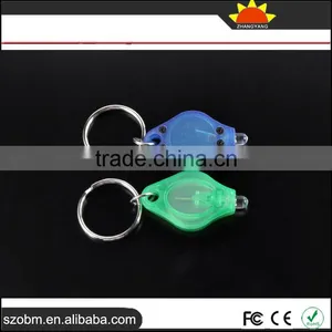 Custom 365nm UV Led Flashlight Keychain With Insulating Piece,Wholesale Purple Light Keychain thumbnail-2