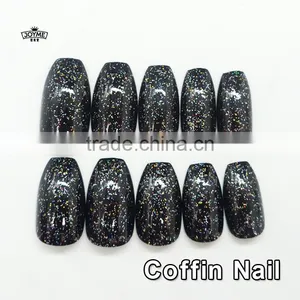 2017 Newair Fresh Design Factory Duppliy Full Cover Coffin False Nail Art thumbnail-3