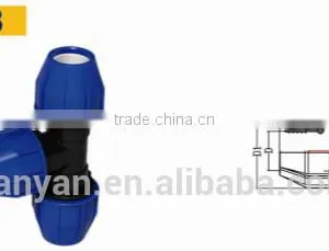 TY High Quality PP Compression Fittings TEE Eco-friendly Cheap Price Full Size Factory Price List Discount thumbnail-1