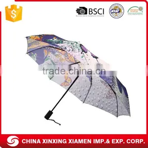 New Design Auto Paper Printing Umbrella Manufacturer With Logo Printing Outdoor thumbnail-1