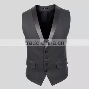 Custom Fashion Cotton Waistcoat for Men OEM Design in China 2016 thumbnail-4