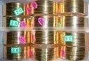 GOLD TONE METAL THIN Bangles BRACELETS thumbnail-1