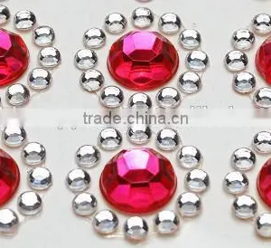 Colorful Rhinestone DIY Plastic Pearl and Acrylic Stone Gem Decoration Sticker thumbnail-3