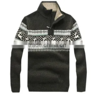 Korean Fashion Sweater Knitting Machine Price Man Sweater Wholesale thumbnail-1