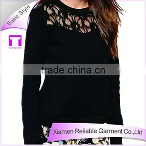 Black Blank Long Sleeve Bamboo Cotton Hoodies thumbnail-1