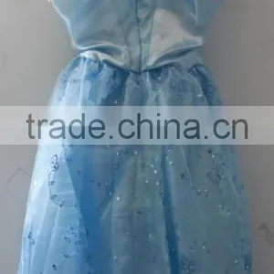 2016 Instyles Blue Elsa Costume Costplay Party Princess Girls Dresses Age 6-7 thumbnail-5