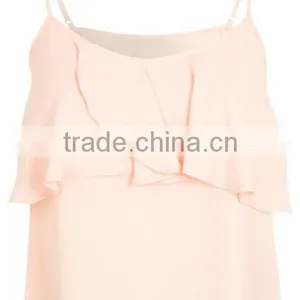 Peach Custom Crop Top Wholesale Blank T Shirts thumbnail-1