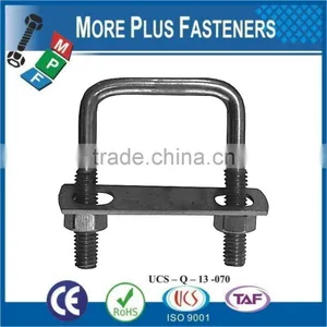 Made In Taiwan Gibraltar Black Phosphate Zinc Plated Square Bend U Bolt thumbnail-5