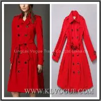 Designer Women Fashion Double Breasted Long Coat thumbnail-1