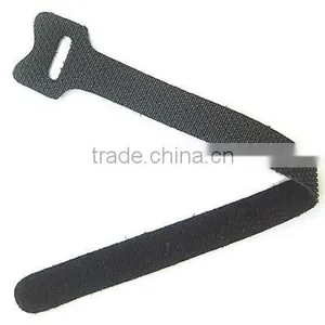 REUSEABLE LOGO PRINTE Hook and Loop NYLON CABLE TIES WITH ROSH AND SGS thumbnail-1