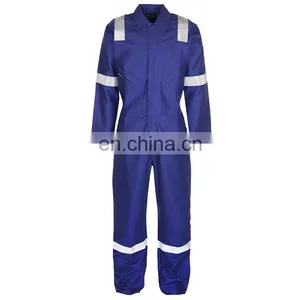 Custom 100%cotton Fire Retardant Protection Coverall for Oil Industry thumbnail-3