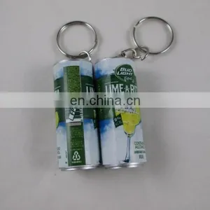 Plastic Mini Keychain With Unique Can Shape Keyring thumbnail-4