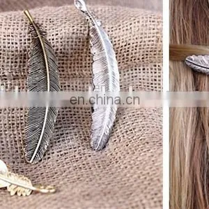 Beautiful Metal Feather Hair Clips thumbnail-1