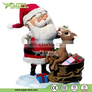 Chirstmas Lifelike Robotic Santa Claus Sculpture thumbnail-1