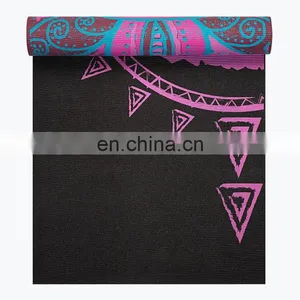 Design Custom Size Silicone Foldable Antislip Black Yoga Mats thumbnail-3