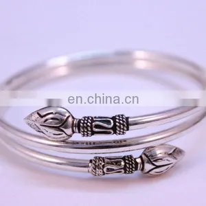 Latest Design 3 Layer Hinged 92.5 Silver Bangle Bracelet thumbnail-1