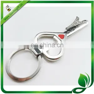 Metal Pairs Opener Keyring, Souvenir Keyring Opener for Pairs, Heart Shape Bottle Opener Keyring thumbnail-3