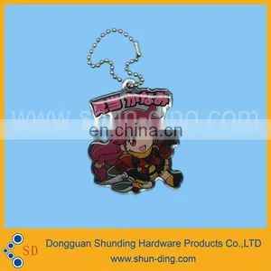 Cheap Plastic Epoxy Keychain, Key Tag thumbnail-2