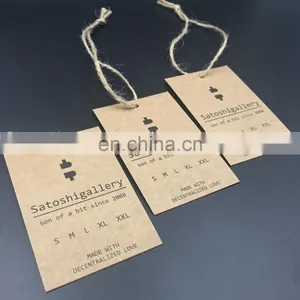 Handmade Pants Leather Patch Label Design Color Garment Jeans Kraft Paper Label thumbnail-2
