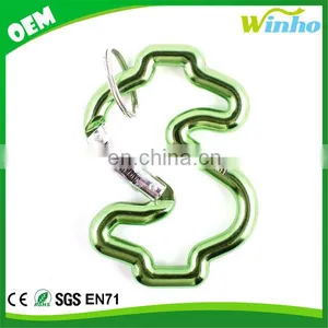 Winho Dollar Sign Carabiner Keychain thumbnail-3