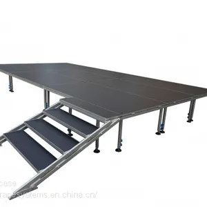 Plexiglass/Aluminum Used Portable Stage Craigslist With Stage Risers for Sale thumbnail-5