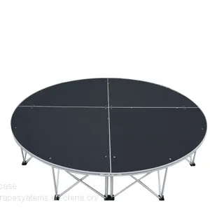 Plexiglass/Aluminum Used Portable Stage Craigslist With Stage Risers for Sale thumbnail-3