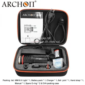 ARCHON WM16 II High Quality LED Diving Light 3500 Lumens Diving Video Torch Scuba Diving Flashlight thumbnail-5