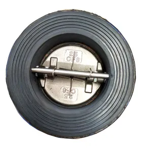 Rubber Lined Wafer Type Butterfly Check Valve Ductile Iron Check Valve thumbnail-3