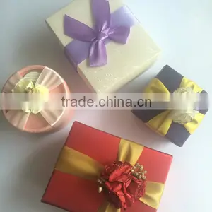 Paper Cardboard Square Ring Necklace Earring Jewelry Gift Boxes Display Case thumbnail-1