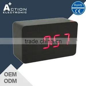 Digital Desk Clock and Wooden Alarm Clock thumbnail-1