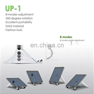 Foldable Aluminum Laptop Stand for 10-15 Inch Tablet Mobile Phone Rotate Portable Holder Folding Holder Adjustment Phone Stand thumbnail-2