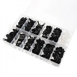 HE09 350PCS Black Car Universal Bumper Fixed Clamp Push Type Fasteners thumbnail-4