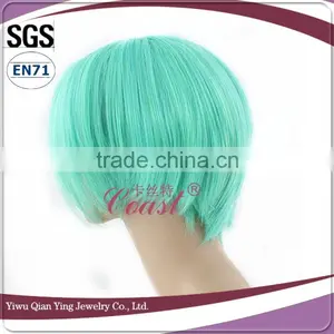Cheap Fashion Short Light Blue Wholesale Cosplay Party Wigs thumbnail-2