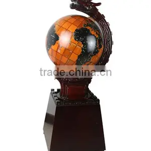 50cm Wood Globe With Base Support thumbnail-1
