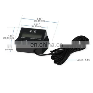 Waterproof Digital Engine Tach Hour Meter Tachometer Gauge Engine RPM LCD Display For Motorcycle Motor Stroke Engine Car Boat thumbnail-4