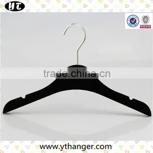 Black Plastic Hanger With Velvet Surface for Women thumbnail-4