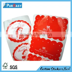 Custom Waterproof White Bopp Adhesive Label thumbnail-1