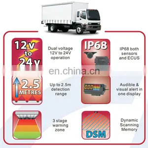 High Quality Waterproof OEM Toyota Bus Forklift Reverse Parking Sensor thumbnail-3