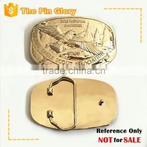 National Jamboree Buckle 3D Eagle Belt Buckles Custom Belt Buckle Gold Belt Buckles thumbnail-1