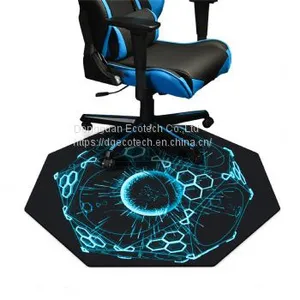 Non Slip Natural Rubber Foam Gaming Floor Protecting Gaming Zone Chair Mat Desk Mat Office Rolling Chair Mat thumbnail-4