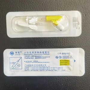 Disposable Medical Venous Indwelling Needle 22 / 24/26G Sterile Stagnant Needle Infusion Set Needle thumbnail-3