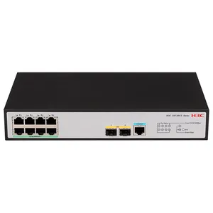 H3C S5130V2-10P-HPWR-LI Enterprise POE Switch - 8 Gigabit Ethernet + 2 SFP Ports, Layer 2/3 Managed Switch thumbnail-1