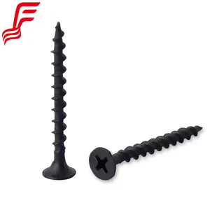 Chinese Fastener Manufacture Black Flat Head Self Tapping Drywall Screws Fasteners thumbnail-1