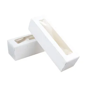 Kraft Paper Macaron Paper Packaging Box With Window thumbnail-4