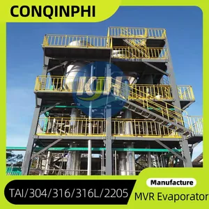 Factory Direct MVR Falling Film Evaporator for Wastewater Treatment and Concentration thumbnail-1