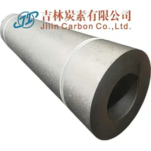 Jilin Carbon Graphite Electrode for Scrap Steel Smelting RP 300mm High Purity Carbon Graphite thumbnail-1