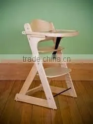 Promotional All Wood Folding Baby High Chair thumbnail-4