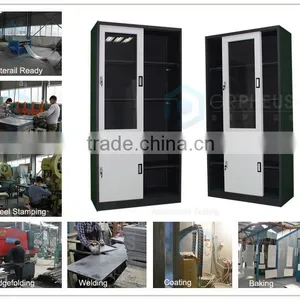 Wholesale Price Office Furniture Sliding Door File Cabiner Steel Cabiner Shot Glass Display Cabinet thumbnail-6